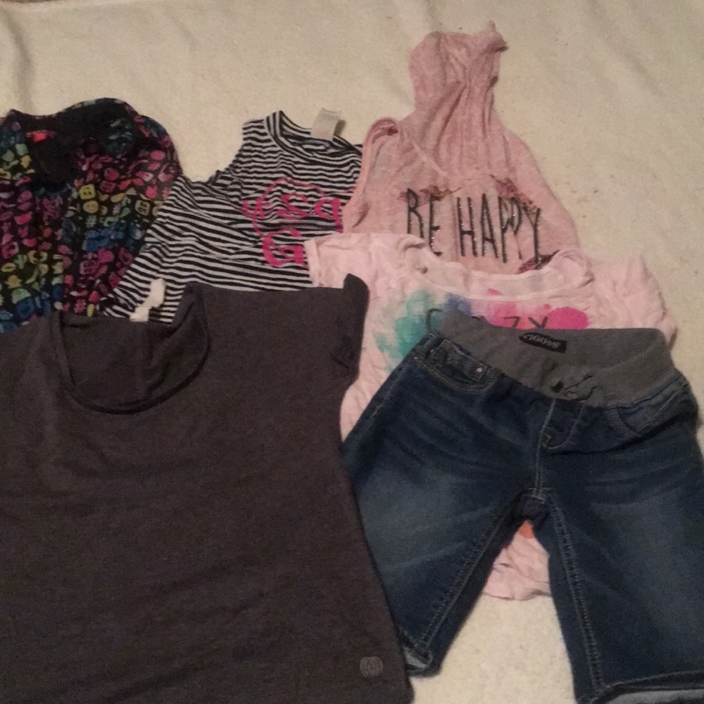 Assorted shorts and blouses size 10 medium